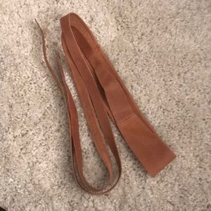 ADA wrap belt - NWT. Brown leather